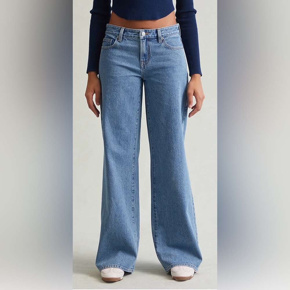 Pacsun Casey Low Rise Baggy Jeans Light Indigo Wash